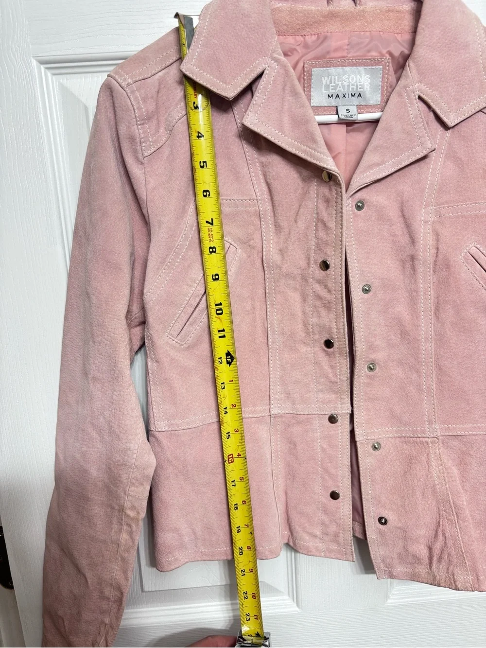 Wilsons Leather jacket. small Pink Suede Jacket - Women's